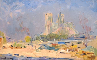 Quai de la Tournelle und Notre-Dame de Paris, 1884
